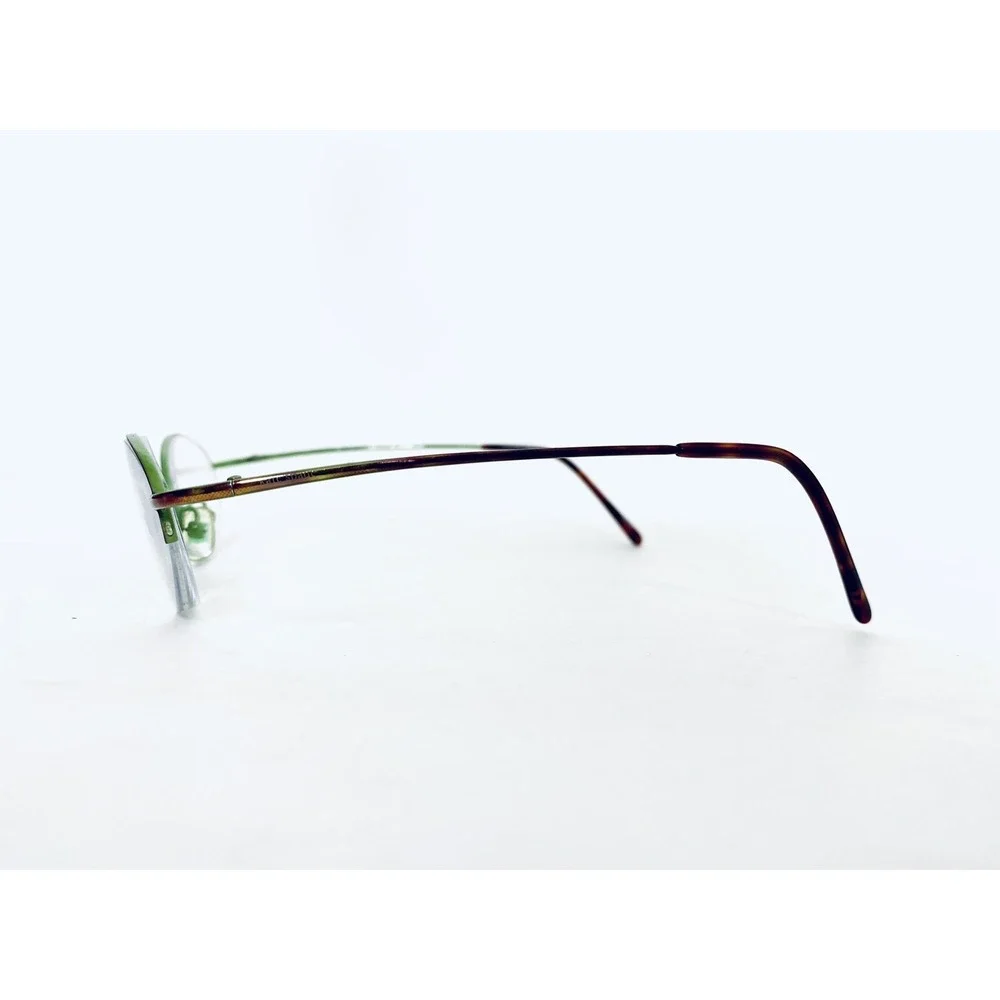 Kate Spade Half Rim Tortoise Green Metal Oval Glasses Italy Leah 51 18 130